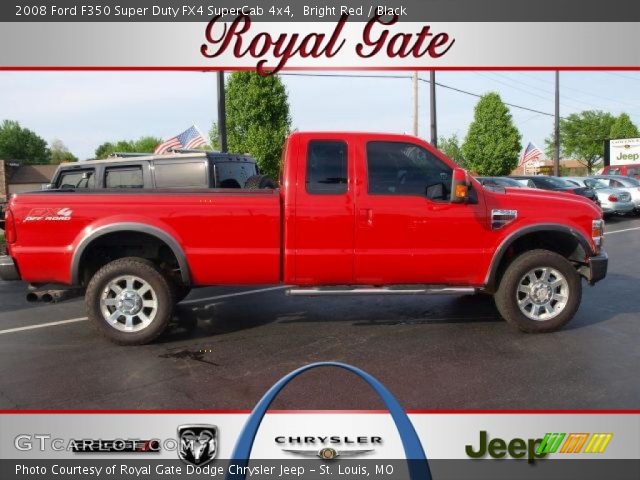 2008 Ford F350 Super Duty FX4 SuperCab 4x4 in Bright Red