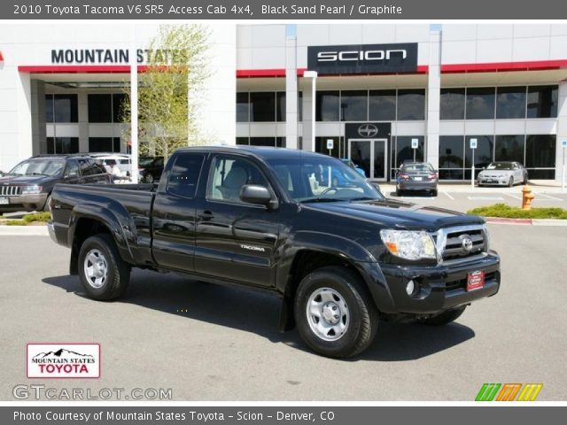 2010 Toyota Tacoma V6 SR5 Access Cab 4x4 in Black Sand Pearl