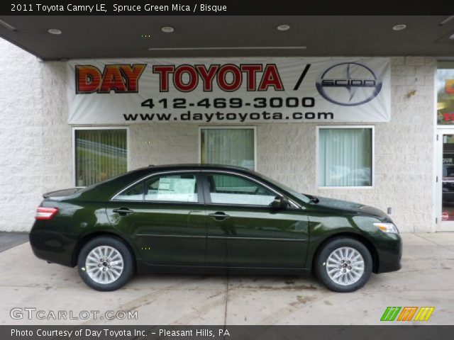 2011 Toyota Camry LE in Spruce Green Mica