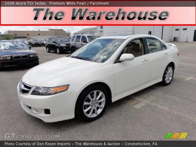 2008 Acura TSX Sedan in Premium White Pearl