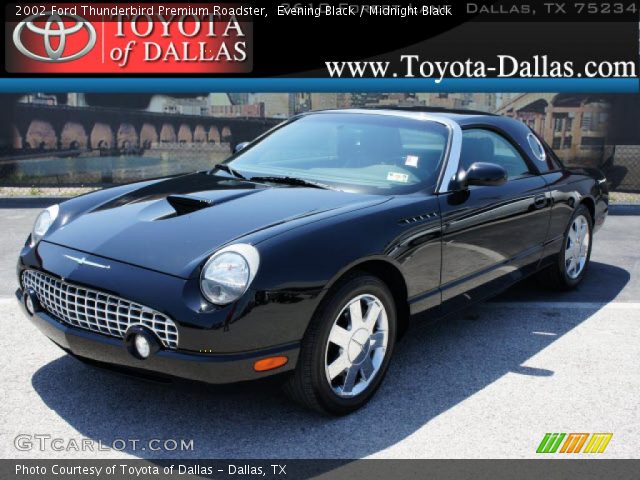 2002 Ford Thunderbird Premium Roadster in Evening Black