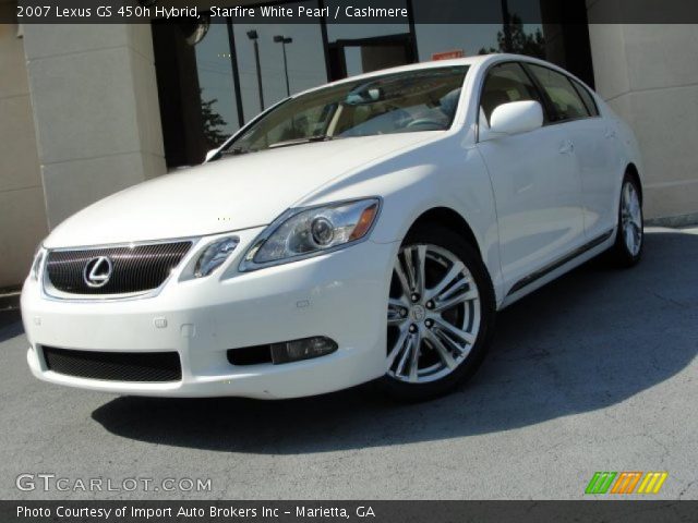 2007 Lexus GS 450h Hybrid in Starfire White Pearl