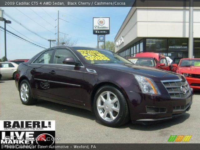 2009 Cadillac CTS 4 AWD Sedan in Black Cherry