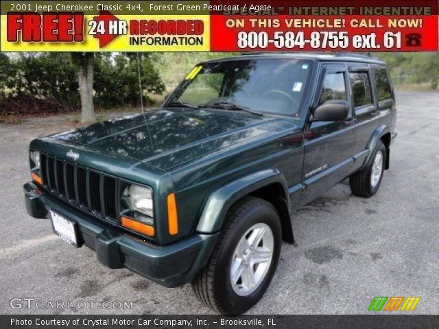 2001 Jeep Cherokee Classic 4x4 in Forest Green Pearlcoat