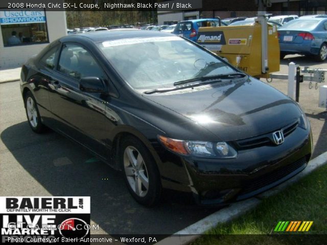 2008 Honda Civic EX-L Coupe in Nighthawk Black Pearl