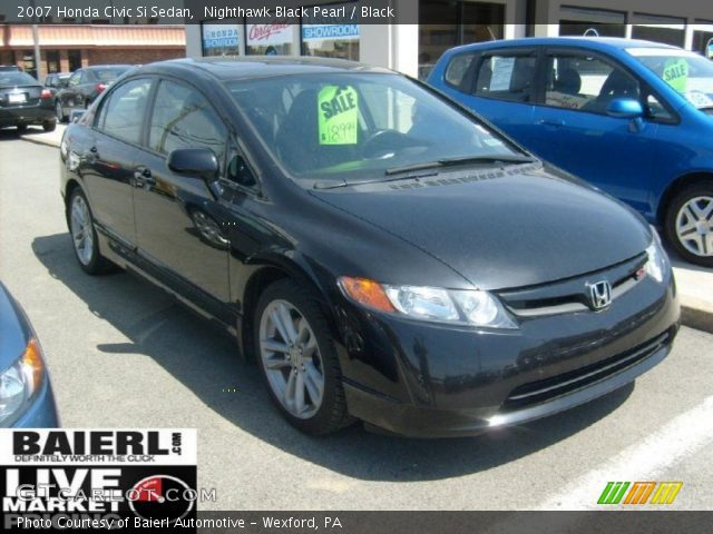 2007 Black honda civic si sedan #4