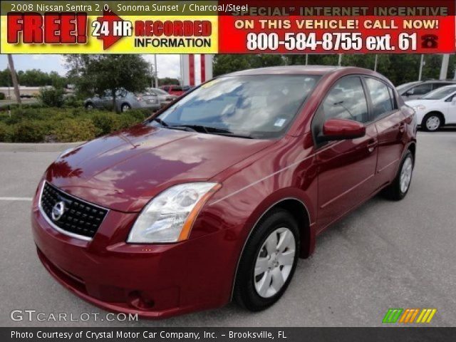 2008 Nissan Sentra 2.0 in Sonoma Sunset