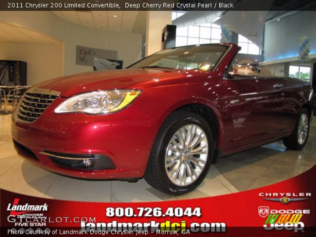 2011 Chrysler 200 Limited Convertible in Deep Cherry Red Crystal Pearl