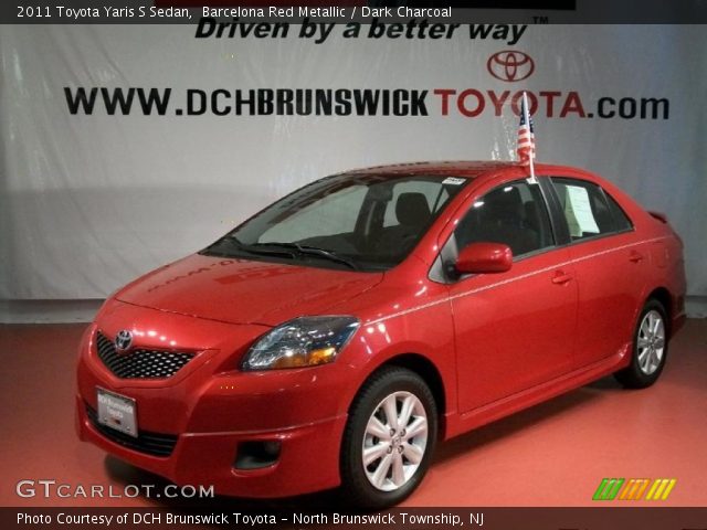 2011 Toyota Yaris S Sedan in Barcelona Red Metallic