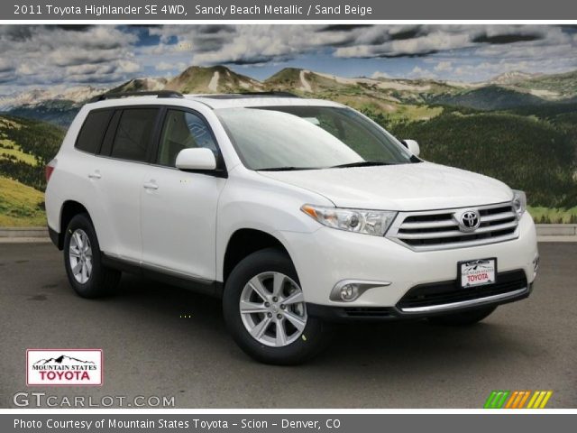 2011 Toyota Highlander SE 4WD in Sandy Beach Metallic