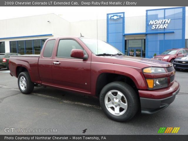 2009 Chevrolet Colorado LT Extended Cab in Deep Ruby Red Metallic