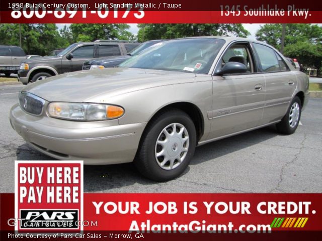 1998 Buick Century Custom in Light Sandrift Metallic