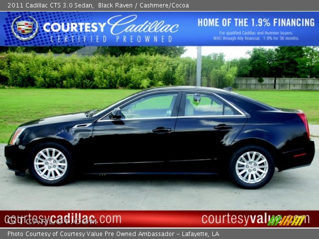 2011 Cadillac CTS 3.0 Sedan in Black Raven
