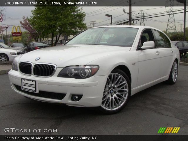 2008 BMW 7 Series 750Li Sedan in Alpine White