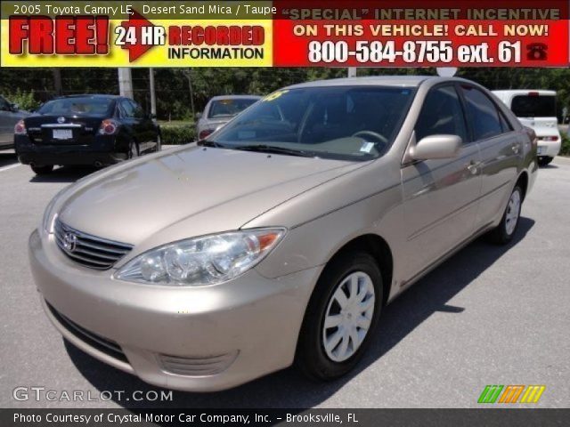 2005 Toyota Camry LE in Desert Sand Mica