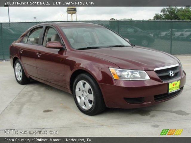2008 Hyundai Sonata GLS in Dark Cherry Red