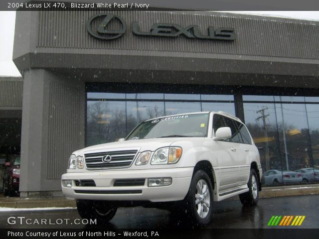 2004 Lexus LX 470 in Blizzard White Pearl