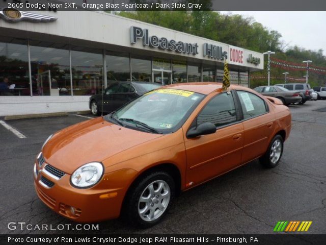 2005 Dodge Neon SXT in Orange Blast Pearlcoat