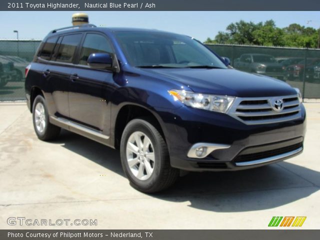 2011 Toyota Highlander  in Nautical Blue Pearl