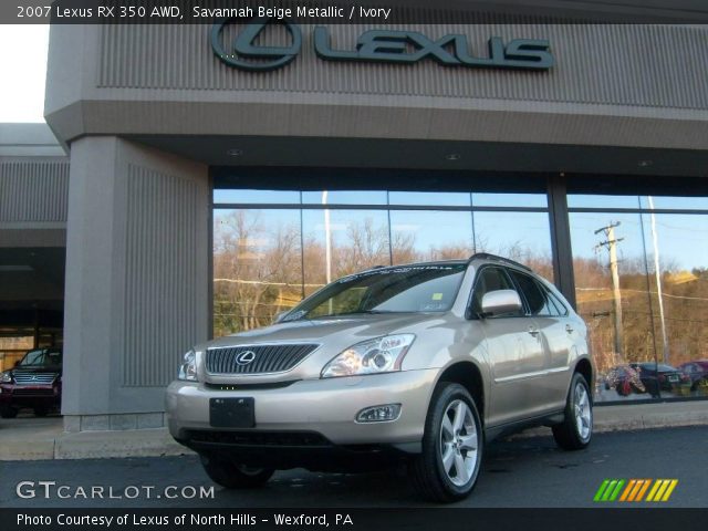 2007 Lexus RX 350 AWD in Savannah Beige Metallic