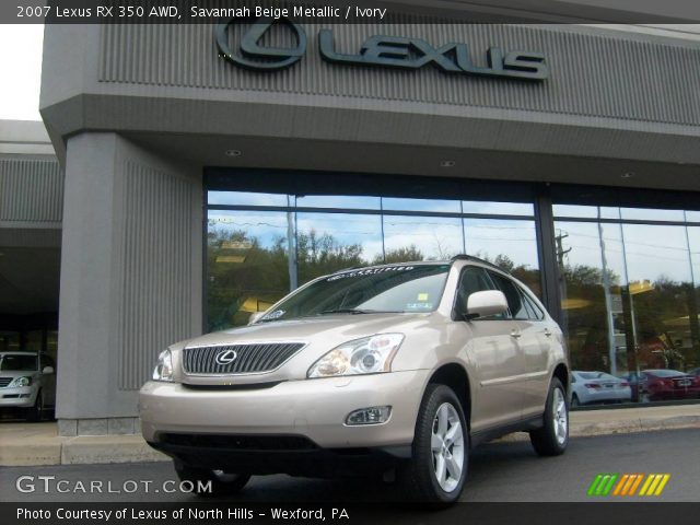 2007 Lexus RX 350 AWD in Savannah Beige Metallic