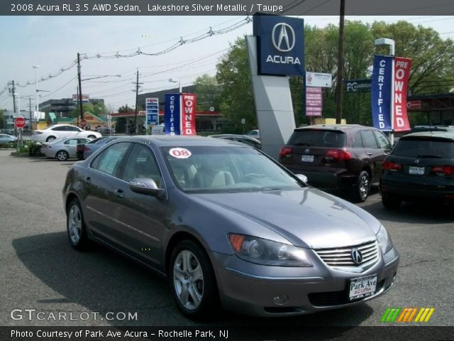 2008 Acura RL 3.5 AWD Sedan in Lakeshore Silver Metallic