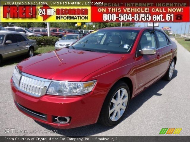 2009 Lincoln MKZ Sedan in Vivid Red Metallic