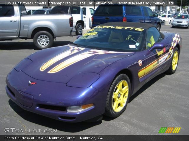 1998 Chevrolet Corvette Indianapolis 500 Pace Car Convertible in Radar Blue Metallic