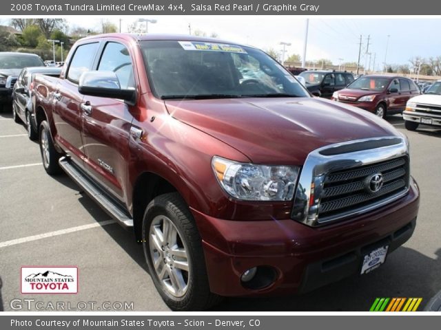 2008 Toyota Tundra Limited CrewMax 4x4 in Salsa Red Pearl