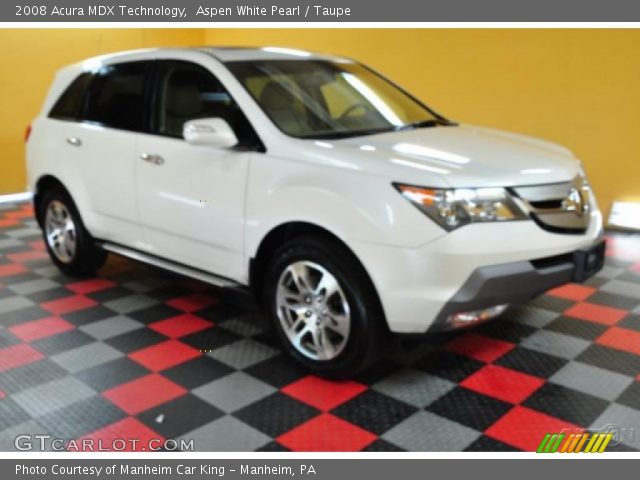 2008 Acura MDX Technology in Aspen White Pearl