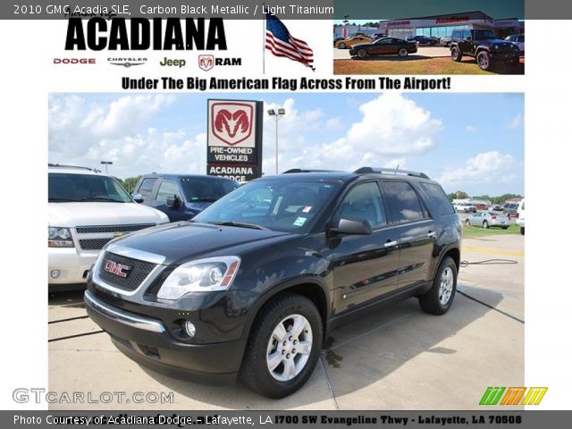 2010 GMC Acadia SLE in Carbon Black Metallic