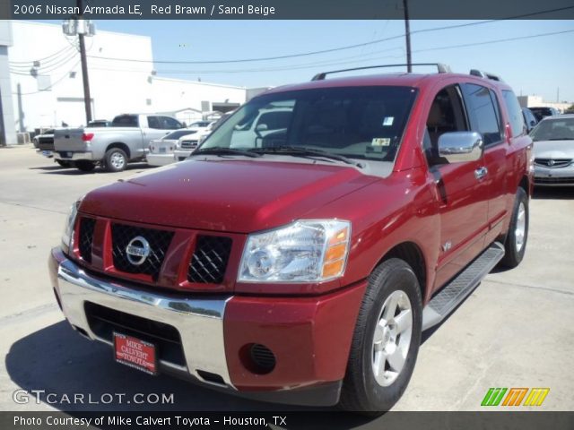 2006 Nissan Armada LE in Red Brawn