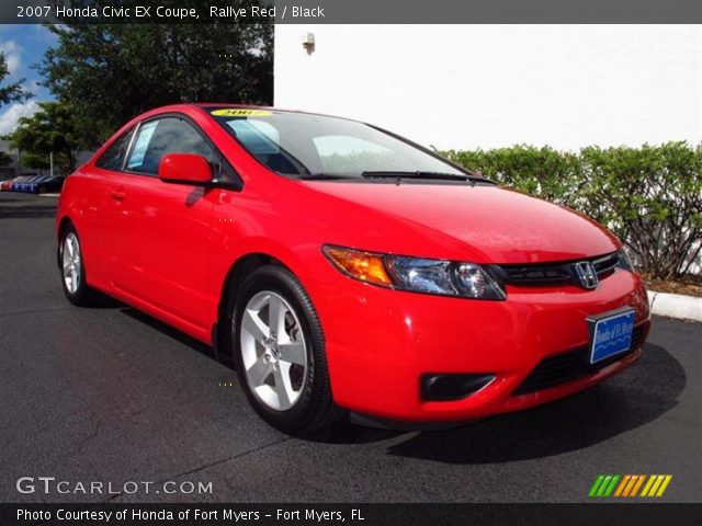 2007 Honda Civic EX Coupe in Rallye Red