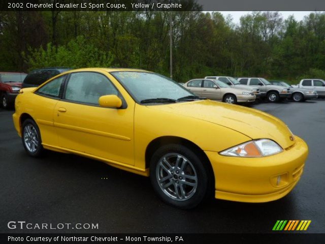 2002 Chevrolet Cavalier LS Sport Coupe in Yellow