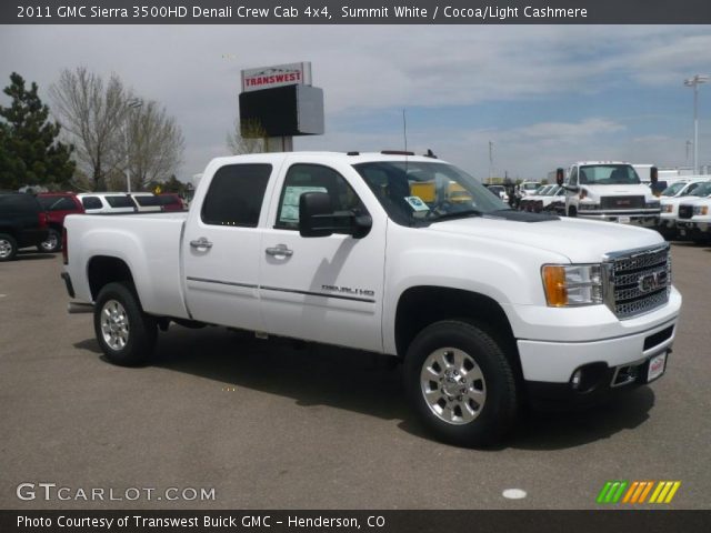 2011 GMC Sierra 3500HD Denali Crew Cab 4x4 in Summit White