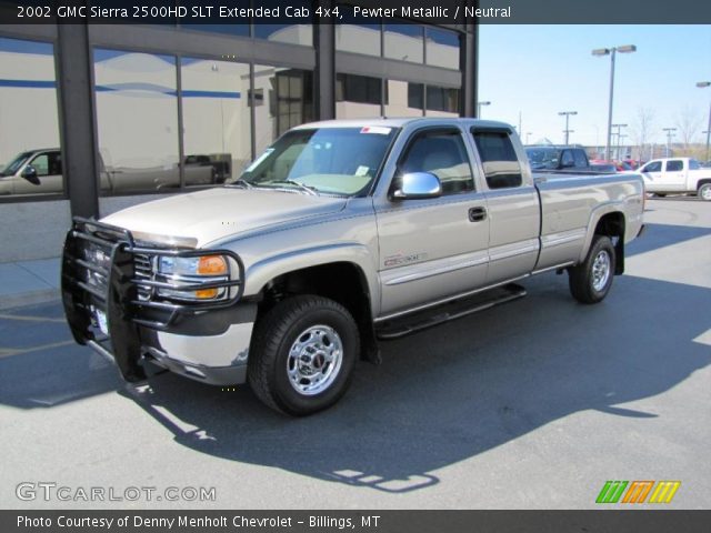 2002 GMC Sierra 2500HD SLT Extended Cab 4x4 in Pewter Metallic