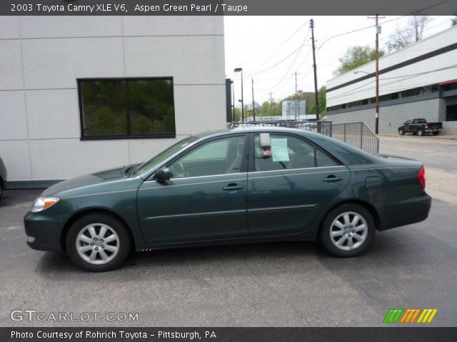 2003 Toyota Camry XLE V6 in Aspen Green Pearl