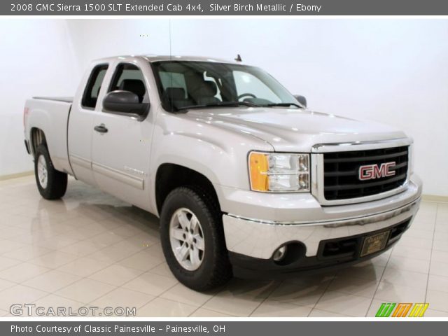 2008 GMC Sierra 1500 SLT Extended Cab 4x4 in Silver Birch Metallic