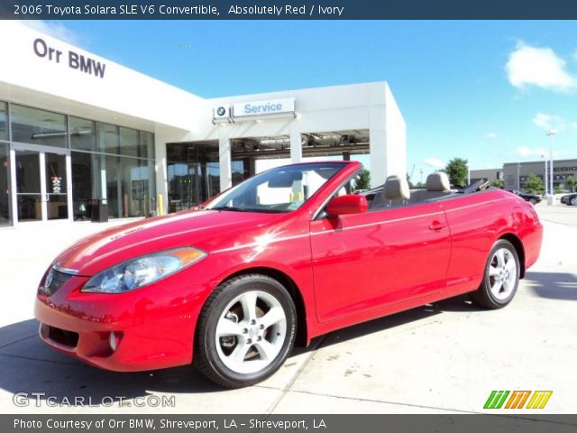 2006 Toyota Solara SLE V6 Convertible in Absolutely Red