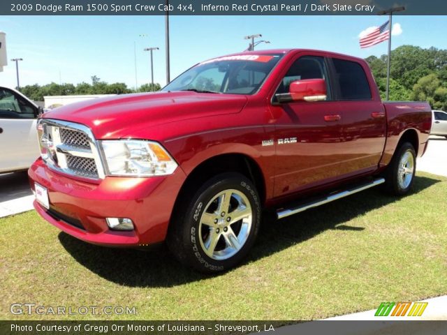 2009 Dodge Ram 1500 Sport Crew Cab 4x4 in Inferno Red Crystal Pearl