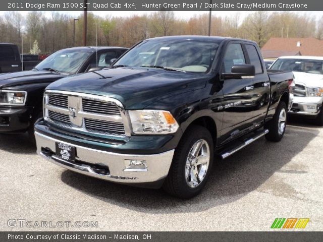 2011 Dodge Ram 1500 SLT Quad Cab 4x4 in Hunter Green Pearl