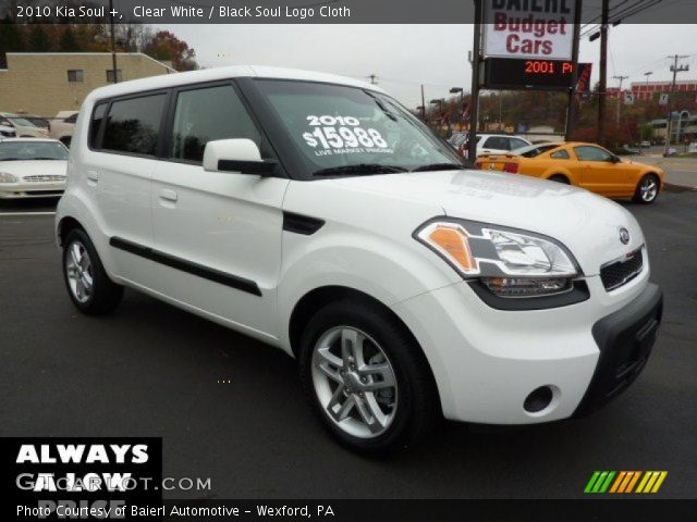 2010 Kia Soul + in Clear White