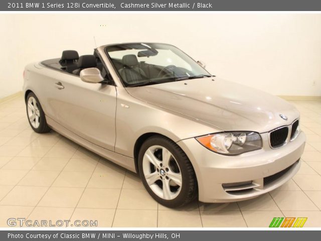 2011 BMW 1 Series 128i Convertible in Cashmere Silver Metallic