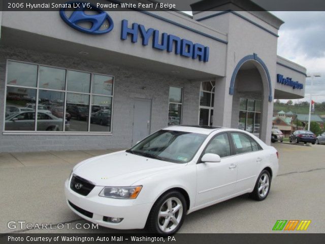 2006 Hyundai Sonata LX V6 in Powder White Pearl