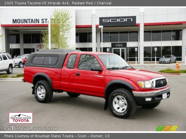 2003 Toyota Tacoma V6 Xtracab 4x4 in Radiant Red