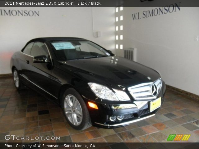 2011 Mercedes-Benz E 350 Cabriolet in Black