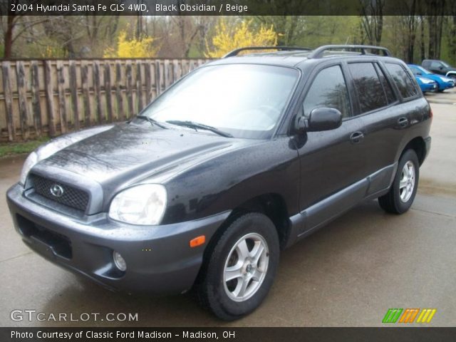 2004 Hyundai Santa Fe GLS 4WD in Black Obsidian
