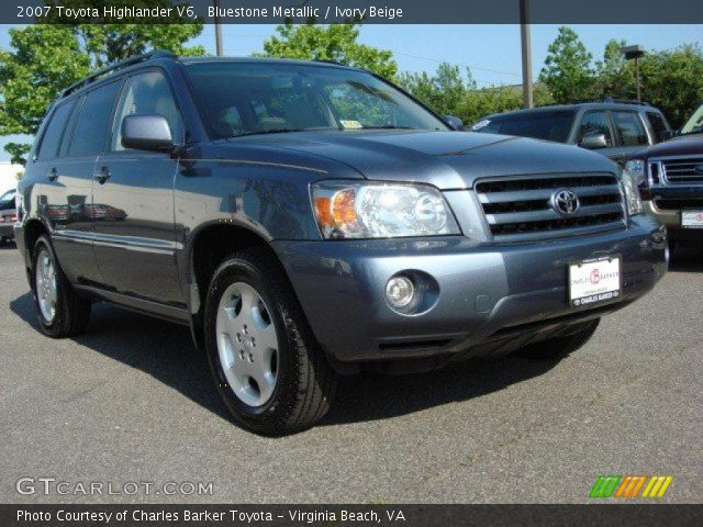 2007 Toyota Highlander V6 in Bluestone Metallic