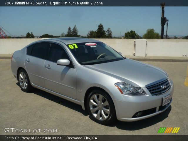 2007 Infiniti M 45 Sedan in Liquid Platinum Metallic