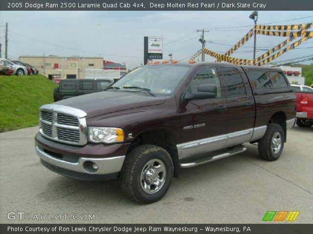 2005 Dodge Ram 2500 Laramie Quad Cab 4x4 in Deep Molten Red Pearl